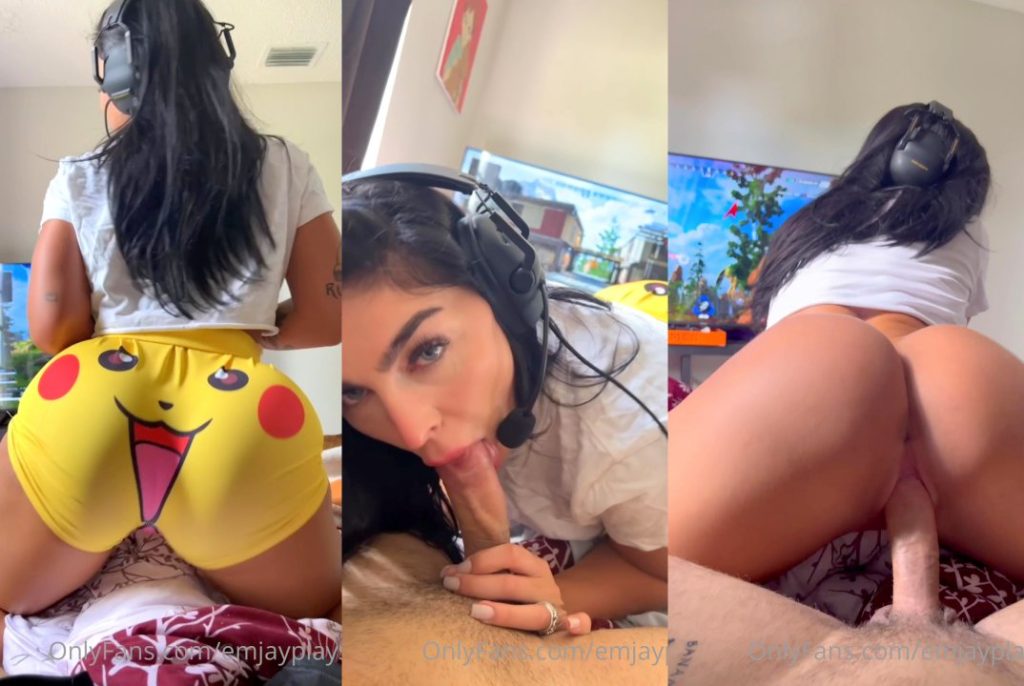 Emily Rinaudo Gamer Girl POV Blowjob Sex Video Leaked - XXX Clip