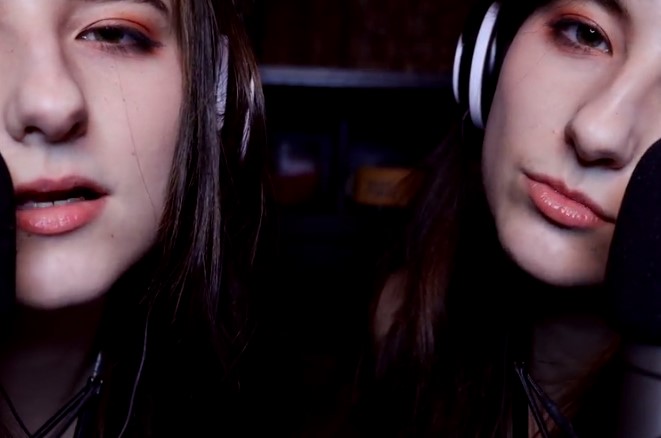 AftynRose ASMR Twin Moaning & Kissing Video! - XXX Clip