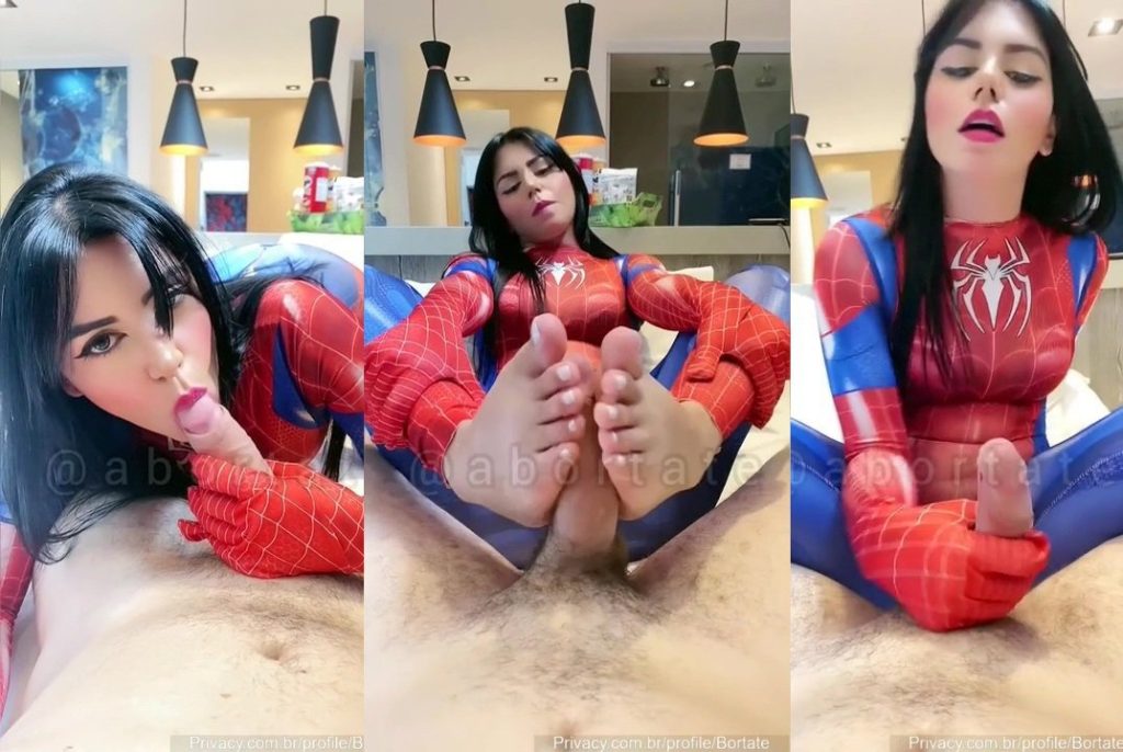 Bianca Alves Spider Girl Blowjob And Footjob Video Leaked - HD Video