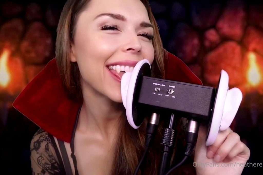 HeatheredEffect ASMR Vampire Ear Eating Video Leaked - HD Video