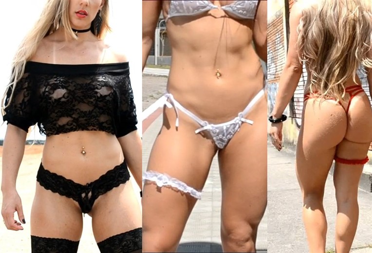 Nanda Bibelo Patreon Lingerie Public Try On Haul Video - HD Video