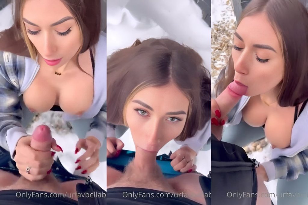 UrFavBellaBby Snowy Blowjob POV Video Leaked - XXX Clip