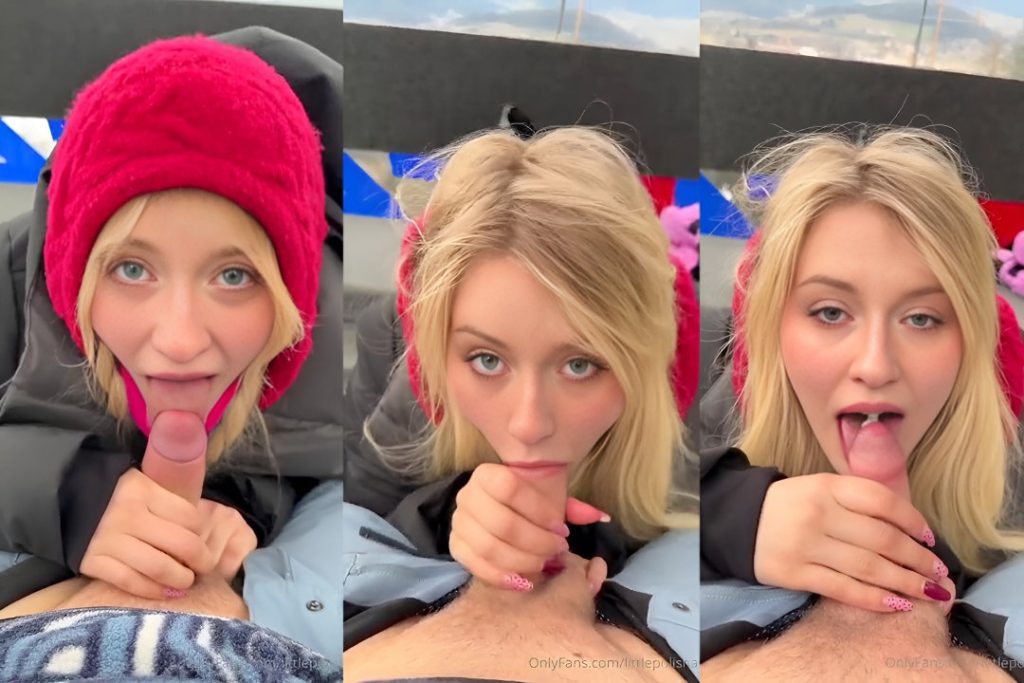 Lena Polanski Risky Ski Lift Blowjob Video Leaked