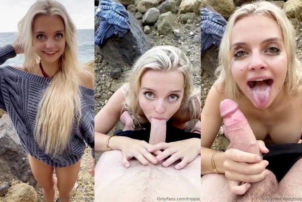 Trippie Bri Beach Blowjob With Cum Swallow Video Leaked - Watch Free