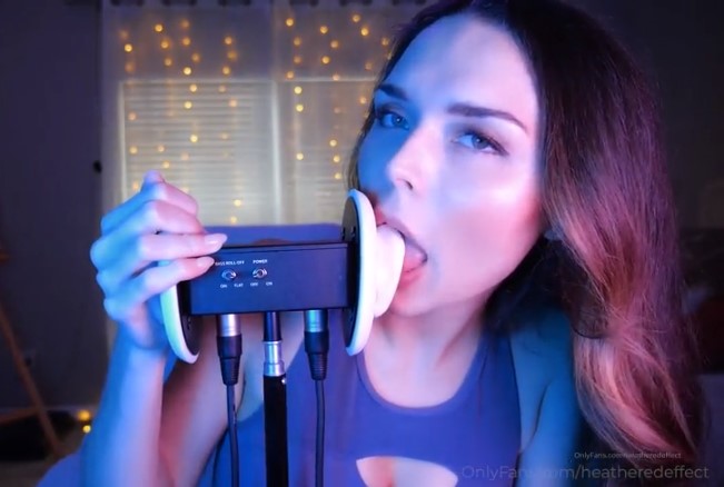 HeatheredEffect ASMR Ear Licking Onlyfans Video - XXX Clip