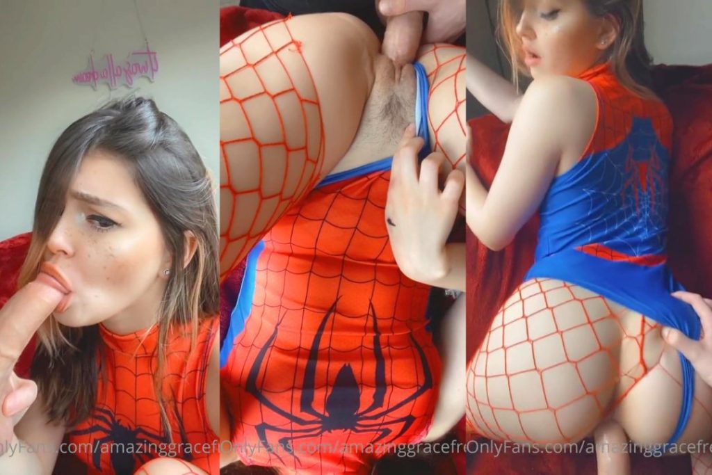 Amazing Grace Spider Girl POV Blowjob Fuck Video Leaked - SL Leaked