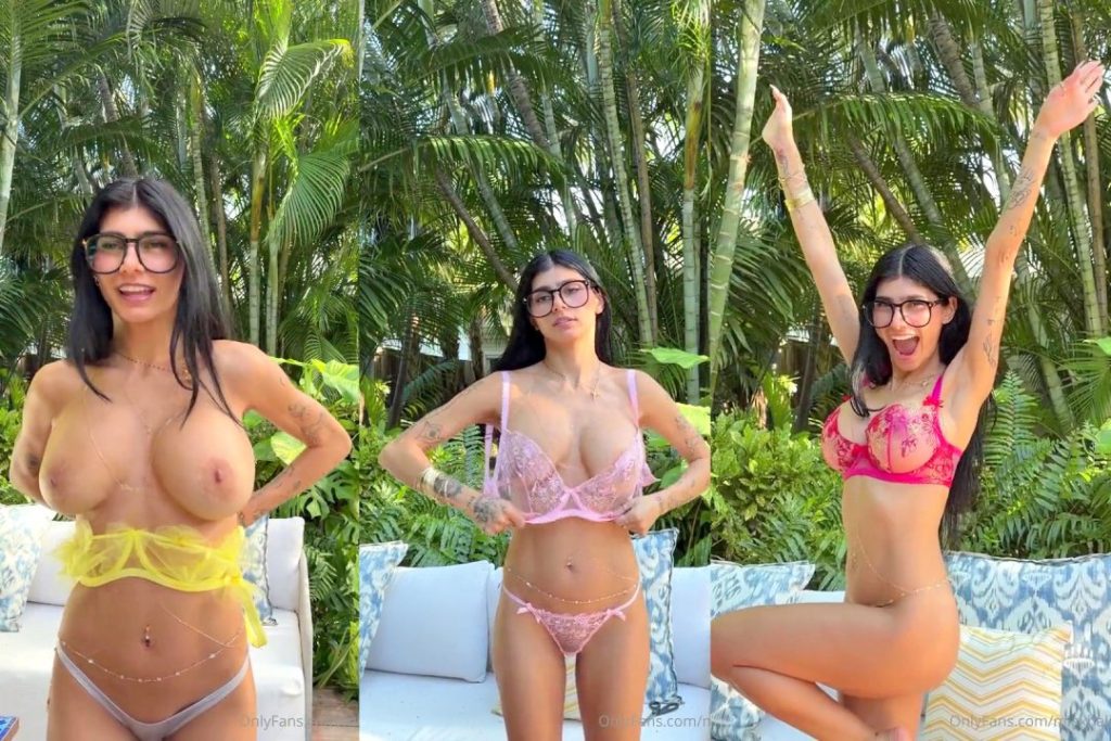 Mia Khalifa Lingerie TRY ON HAUL Outdoor Video Leaked - Free Online