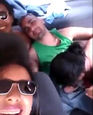 Fun with Friends in Car