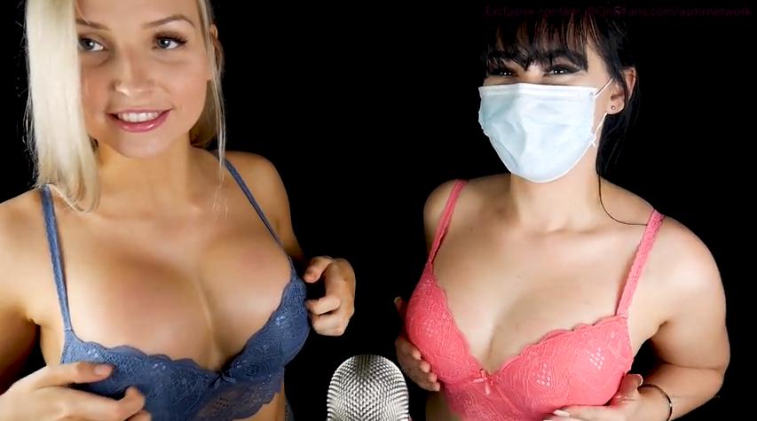 ASMR Network Bra Scratching with Masked ASMR - Sex Video