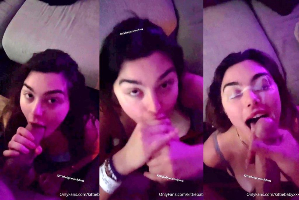 KittieBabyXXX Onlyfans POV Blowjob Facial Video Leaked - HD Video