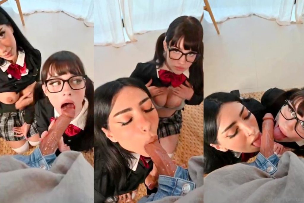 SooGSX Schoolgirl Double Blowjob POV Video Leaked - Watch Free