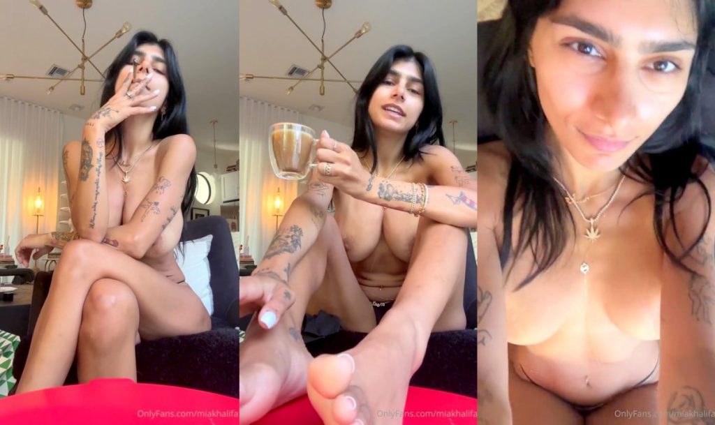 Mia Khalifa Live Stream Morning Coffee & Smoking Video Leaked - SL Leaked