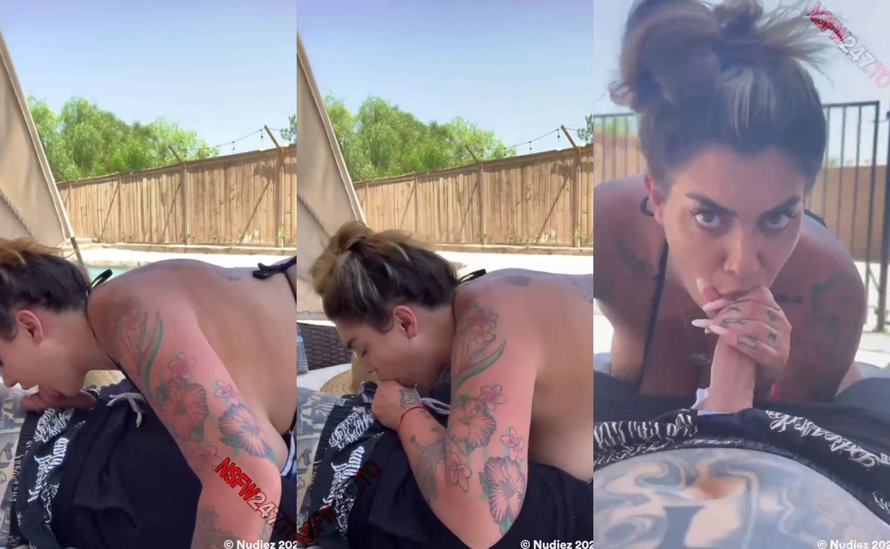 Ana Lorde POV blowjob cum on big boobs