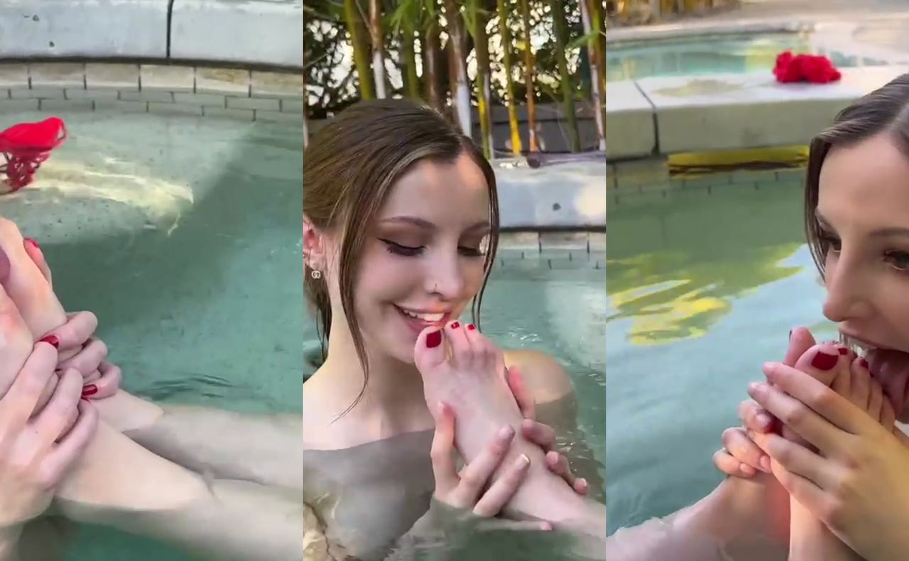 Dainty Wilder foot tease video with angela white - SL Leaked