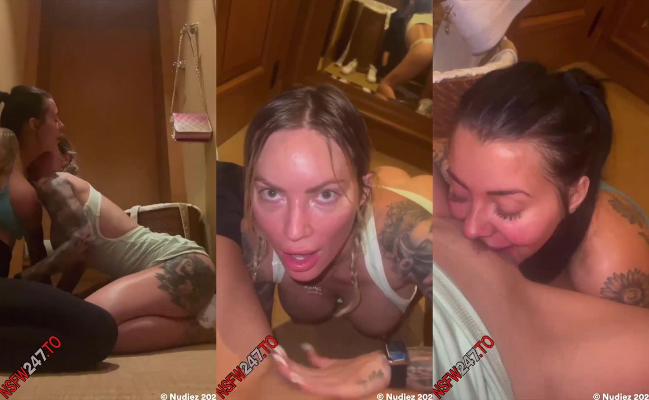 Dakota James and Viking Barbie hook up in spa changing room 2022/04/26 - HD Video