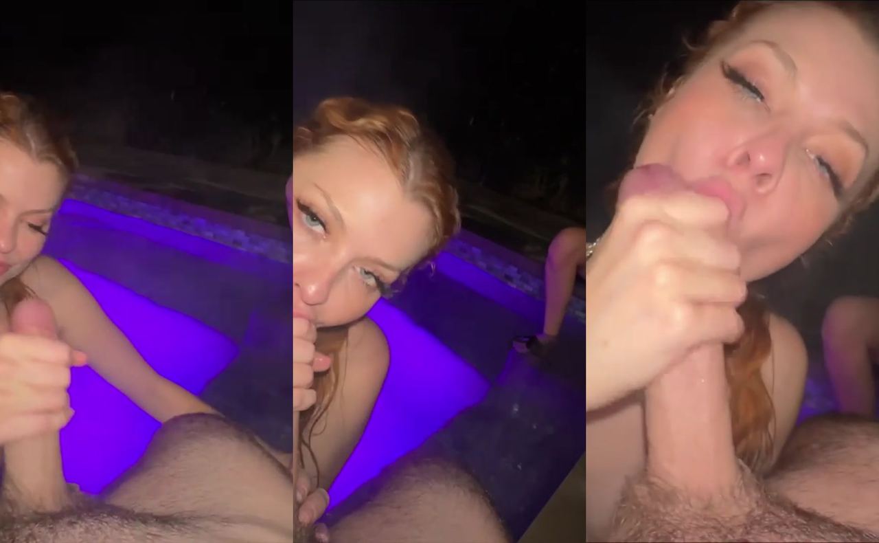Elly Clutch hot tub voyeur bj with chloefoxxe and jakknife