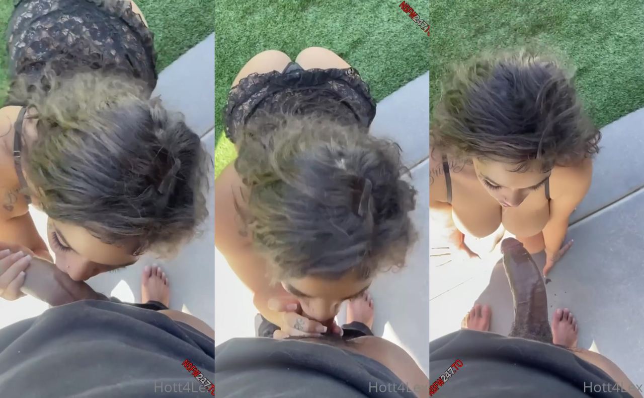 Hot4lexi outdoor blowjob