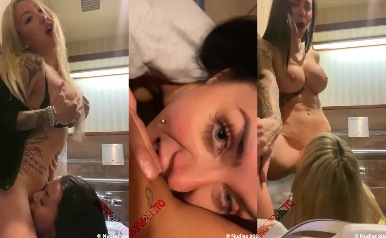 Kiara Moon public restroom POV pussy licking with Dakota James - Watch Free