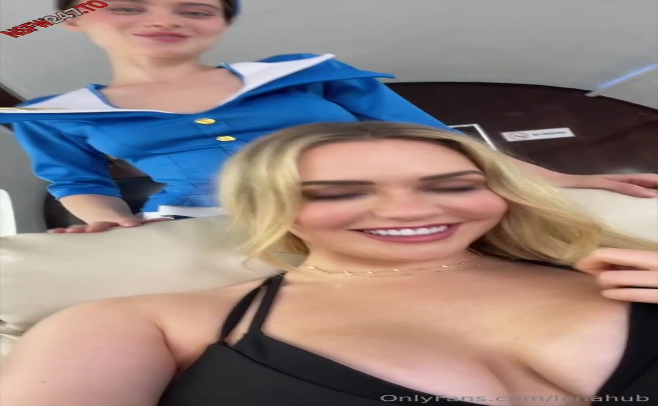 Lana Rhoades with Mia Malkova on plane show 2024/07