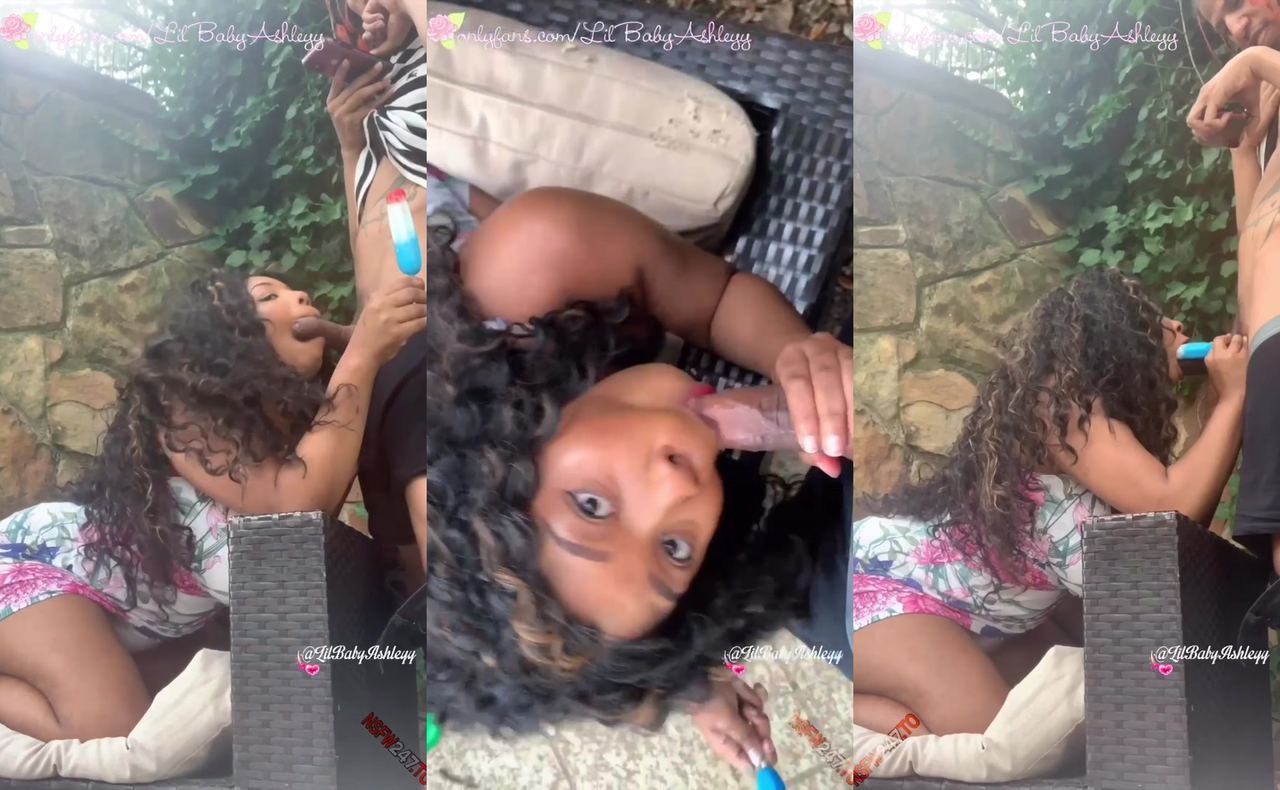 LilBabyAshleyy outdoor blowjob