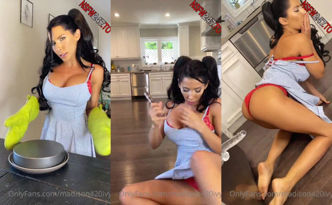 Madison Ivy cooking playing