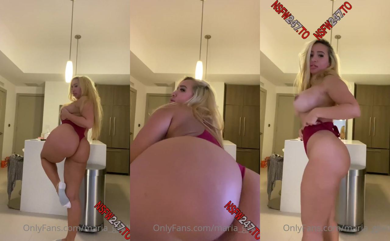 Maria Gjieli teasing in seductive one piece lingerie
