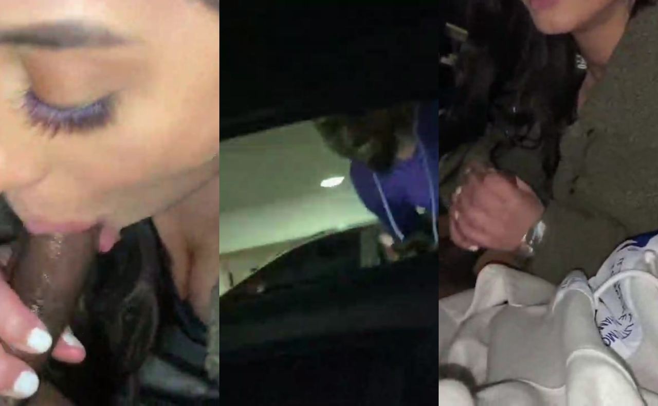 Violet Myers she find a big dick in the parking spot BJ