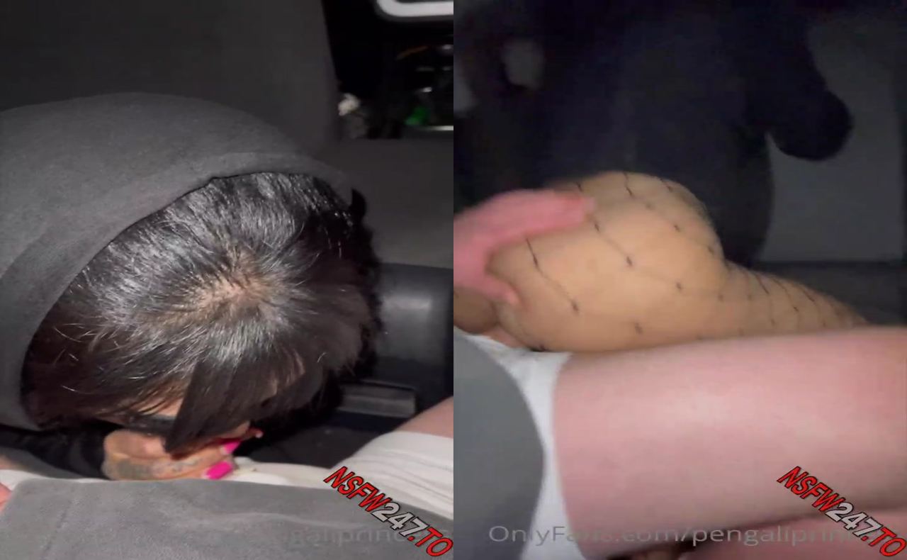 Yasmina Khan sucking and riding boyfriend cock inside car