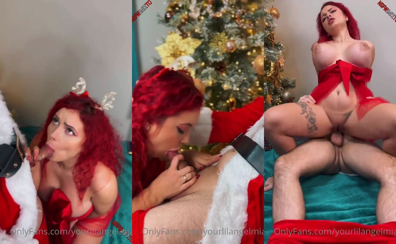 YourLilAngelMia anal for santa