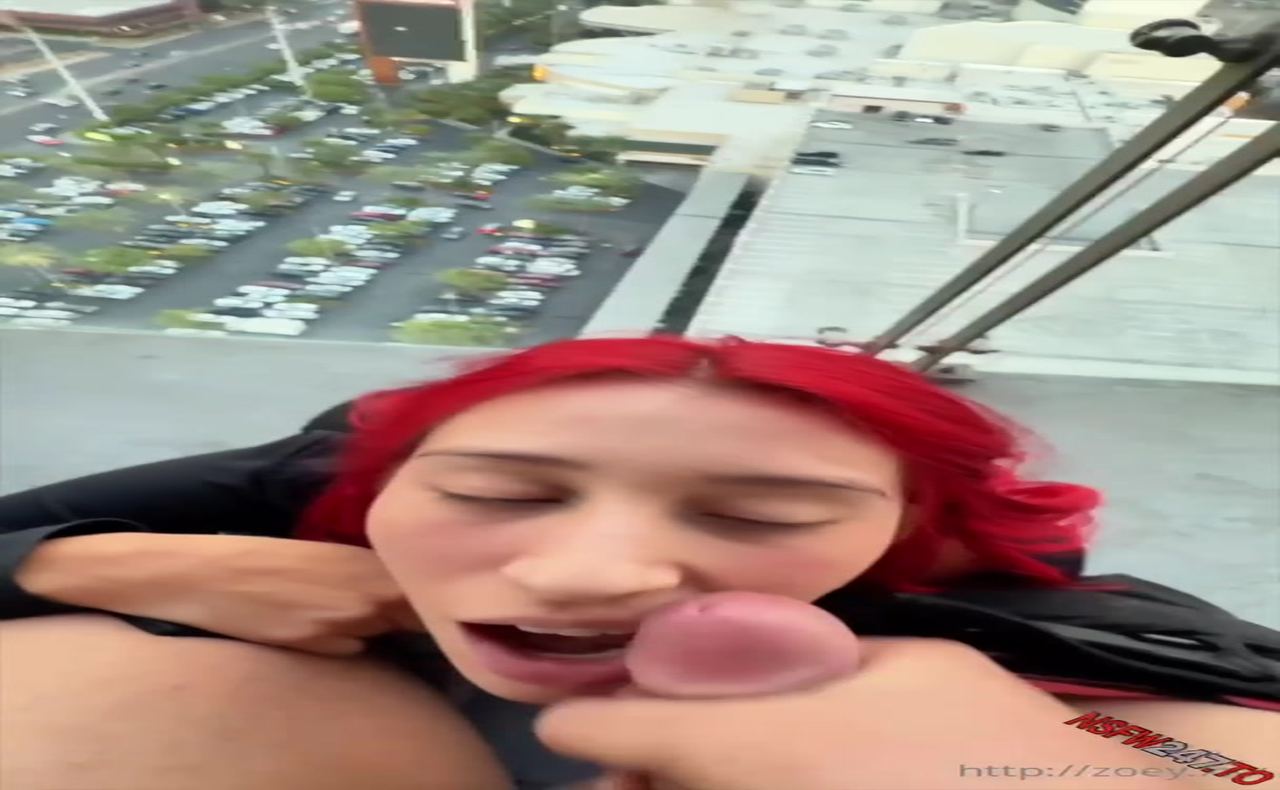 Zoey Di Giacomo POV balcony blowjob 2025/01 - XXX Clip
