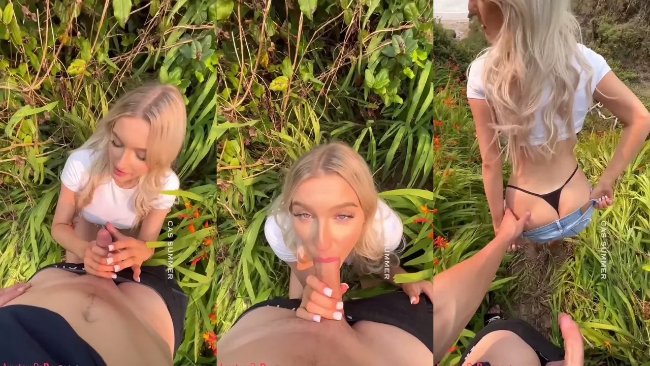 Cas Summer - Outdoor Public Sextape - Onlyfans Video - XXX Clip