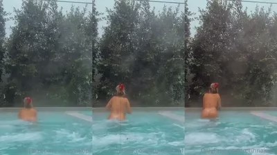 Corinna Kopf naked in the pool - XXX Clip