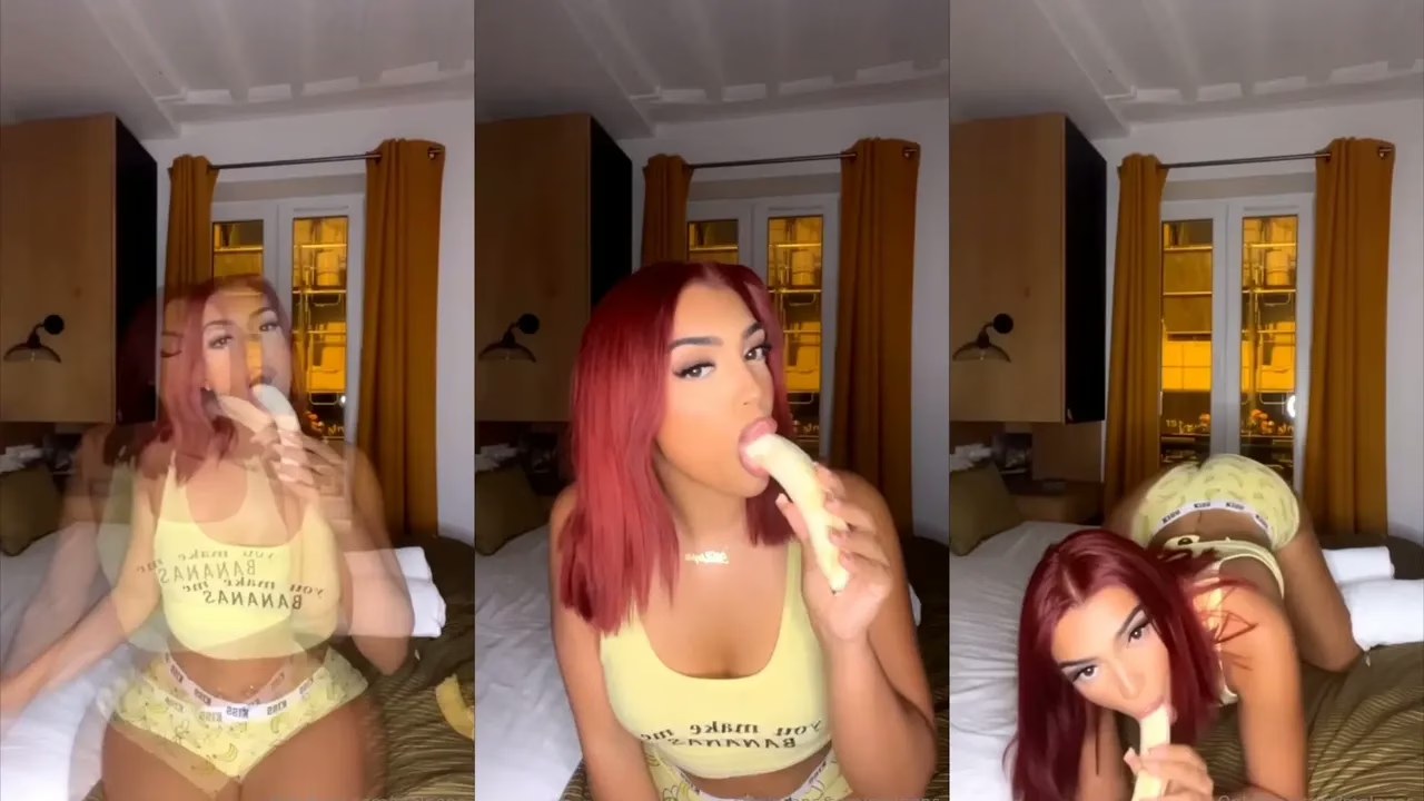 Mel Pops - Banana BJ & Twerk - Video Leaked - XXX Clip