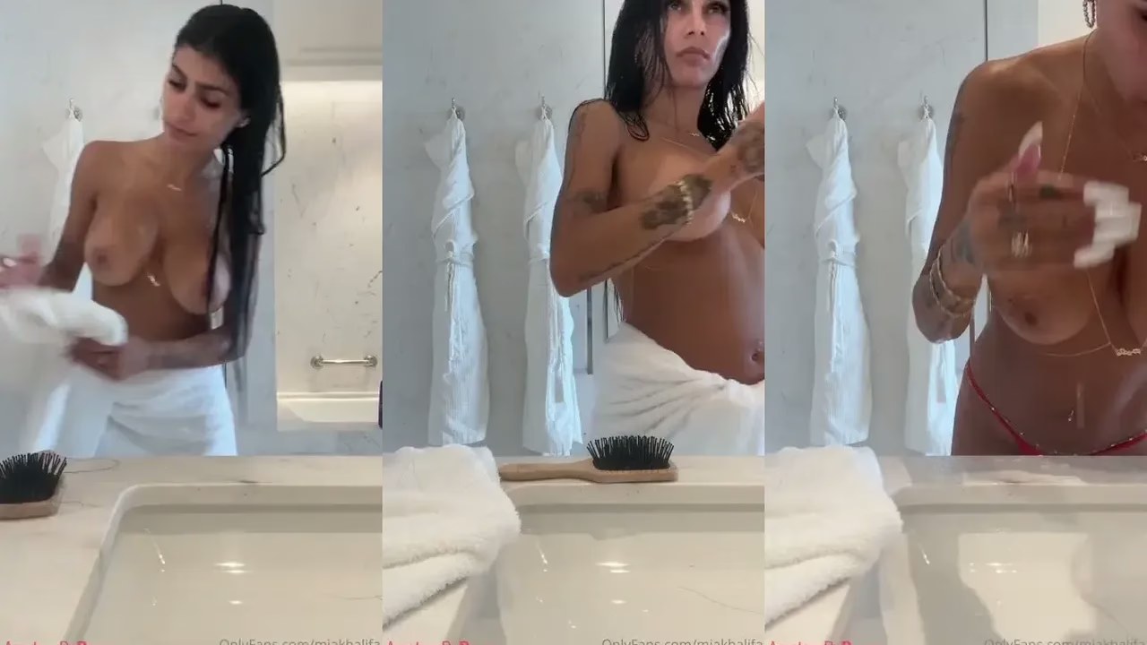 Mia Khalifa Naked after Shower - Porn Video - Free XXX Clip Online
