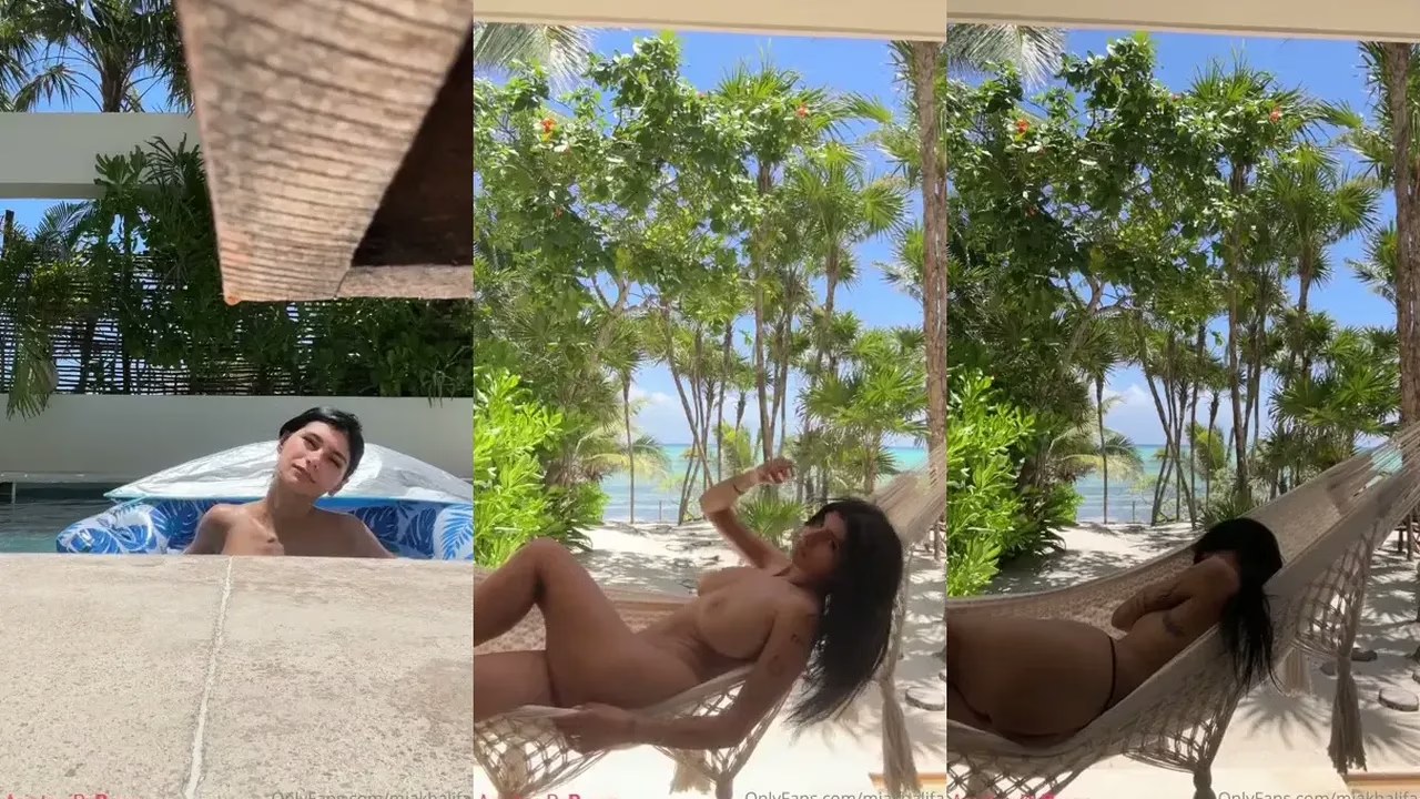 Mia Khalifa - Naked by the Pool - Onlyfans Video - Amateur HD Video