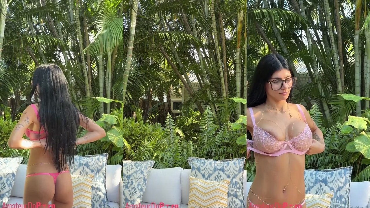 Miakhalifa - Lingerie Try on Haul - Nude Video - Full HD Video
