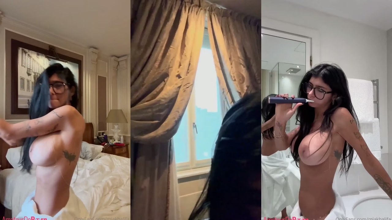 MiaKhalifa - Nude Teeth Brushing - Leak Video - Watch Free Porn